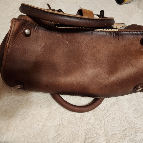 STS Ranchwear Brown Tote with Southwestern Pattern - Picture 5 of 5
